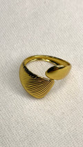 Ocean curve gold Ring